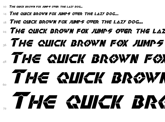 Renegade font waterfall